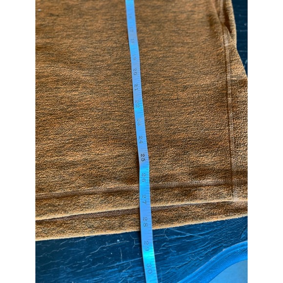 Eddie Bauer Pullover Fleece Jacket Mens Orange‎ Quarter Zip - Picture 8 of 9